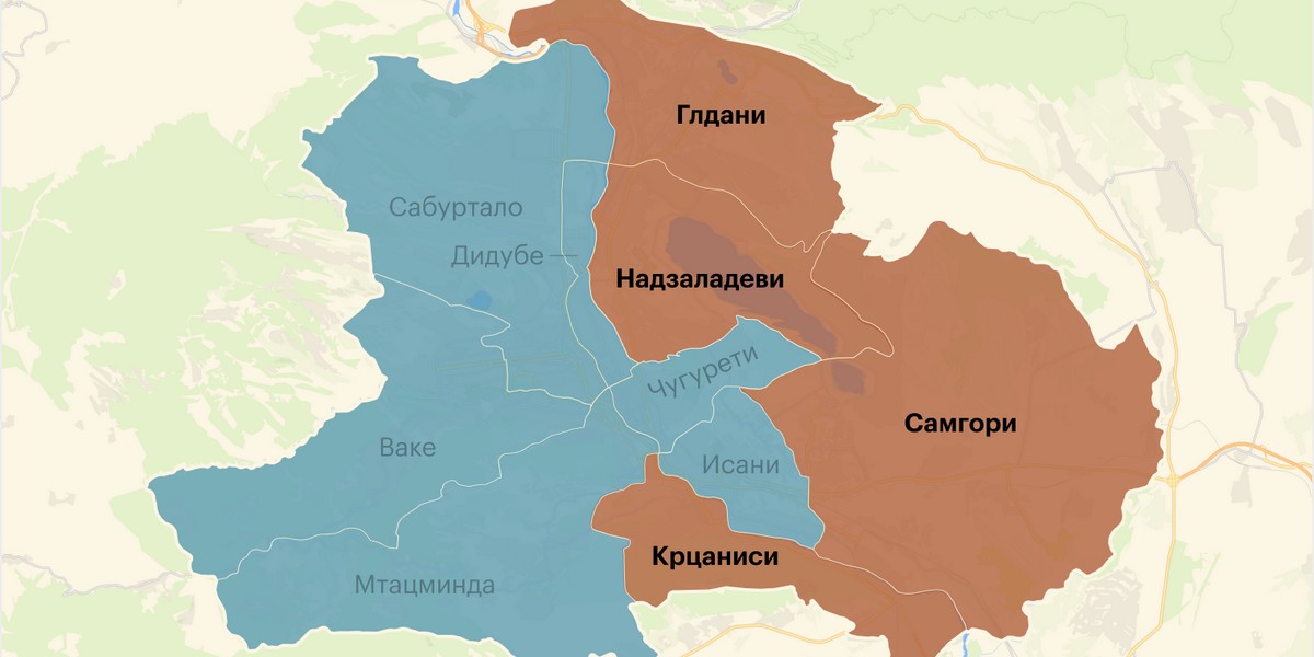 Хорошие и плохие районы Тбилиси